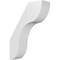 Ekena Millwork 5-in. W x 16-in. D x 22-in. H Carmel Architectural Grade PVC Knee Brace BRCP05X16X22CAR - alternate 1